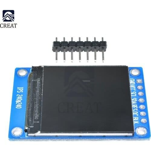 1.3 inch IPS LCD Screen Module HD TFT ST7789 Drive 240*240 SPI Interface Communication Full Color OLED Display for Raspberry Pi