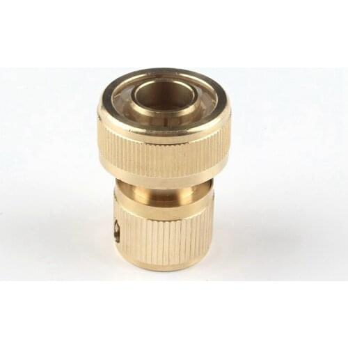 1Pc 3/4'' Copper Quick Connector Hose Water Pipe Connector Faucet Tap Joint Car Wash Joint Garden Irrigation Water Gun Adapter