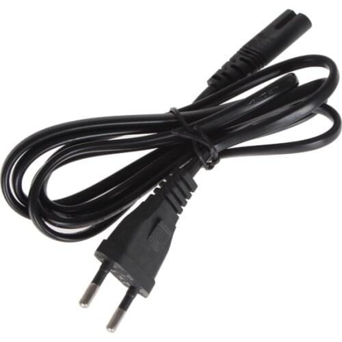 1 Pc Universal Black 110-220V the EU Plug Standard Cable Connects Charger Reserve Cable Compatible with Xbox Equipment