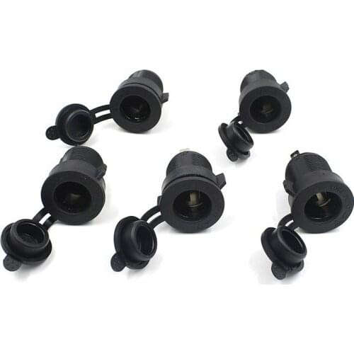 12V Waterproof Car Cigarette Lighter Socket Auto Boat Motorcycle Tractor Power Outlet Socket Receptacle Car Accessories