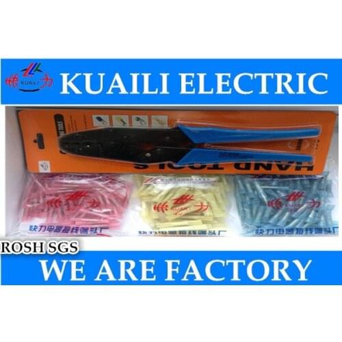 150pcs heat butt connector with crimping plier Heat Shrinkable tube terminal terminator Connectors