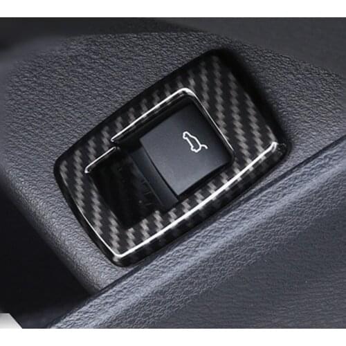 ABS Car Door Trunk Switch Button Frame Decoration Cover Trim For BMW X1 F48 2016-18 X2 F39 2018 Auto Interior Styling