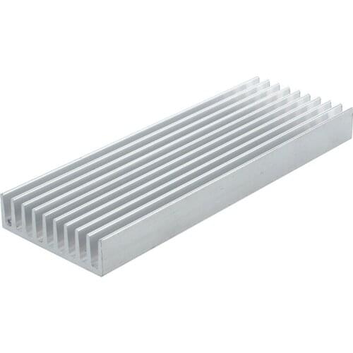 100 mm × 35 mm X 10 mm heat sink aluminum IC MOSFET SCR component silver