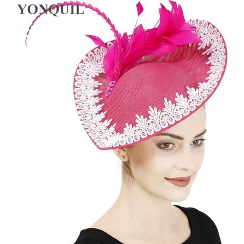 Kenducky Big Charming Bride Fascinators Wedding Hats Headband Women Marry Show Headwear Race Occasion Hair Accessories Event