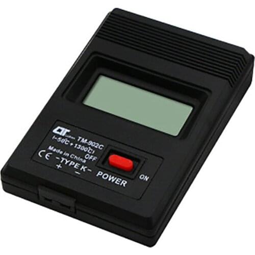 Digital Temperature Meter Sensor Meter K Type Thermocouple Probe Detector TM902C LED K Type Thermocouple Probe Detector