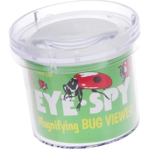Cute Cartoon Insect Viewer Locket Box Jar Magnifier Bug Magnifying Loupe Watch Toy Observe Live Insects or Flowers Leaves
