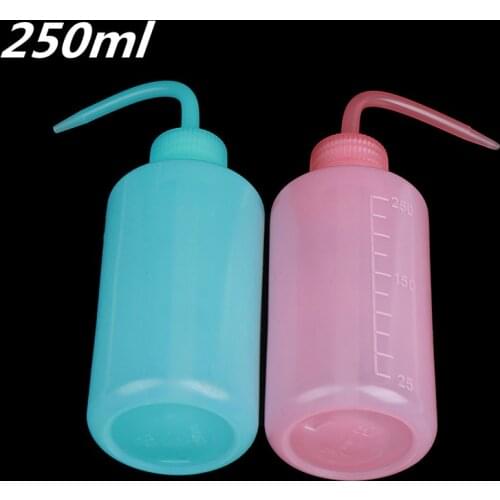 30/250ml Clear Plastic Blow Washing bottle Tattoo Wash Squeezy Laboratory Measuring Bottle