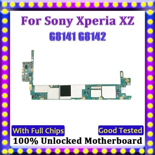 Good tested plate 100% Unlocked Logic Board Mainboard for Sony Xperia XZ Premium G8141 G8142 motherboard with full chips