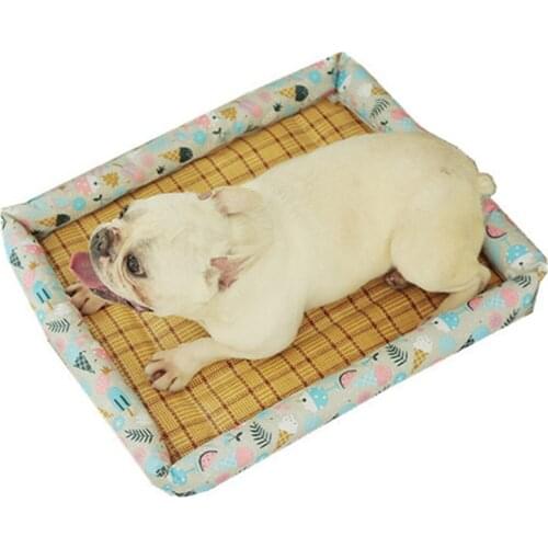 Summer Mat Pet Bed Cooling Dog Mat Breathable Dogs Cat Blanket Summer Mat Washable Keeping Cool Sleeping Cat Bed Pet Cushion Pad