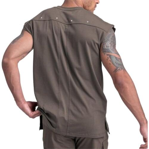 New 2021 Brand mens sleeveless Summer men Tank Tops Clothing Bodybuilding Undershirt Casual Fitness tanktops tees Size M-XXXL