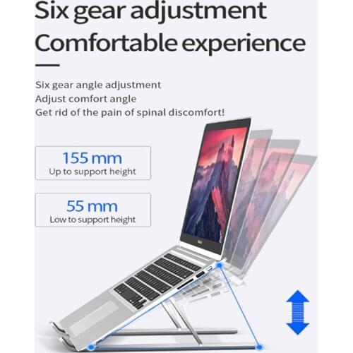 Portable Laptop Stand Foldable Support Base Notebook Stand For Macbook Pro Lapdesk PC Computer Laptop Holder Cooling Pad Riser