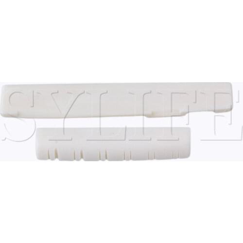 Bone Bridge Saddle And Nut For 12 String Acoustic Guitar
