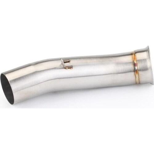 Slip On For DUKE 790 Motorcycle Exhaust Mid Link Pipe Middle Pipe Connecting 51mm Muffler Tips Modified Exhaust Tube