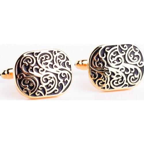 The high end mens shirts cufflinks collocation accessoriesgifts classic mens fashion design carving high quality Cufflinks