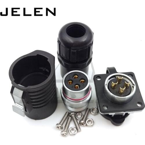 XHE20, IP67 4pin Waterproof connectors, 4 pin cable connector plug socket Male Female