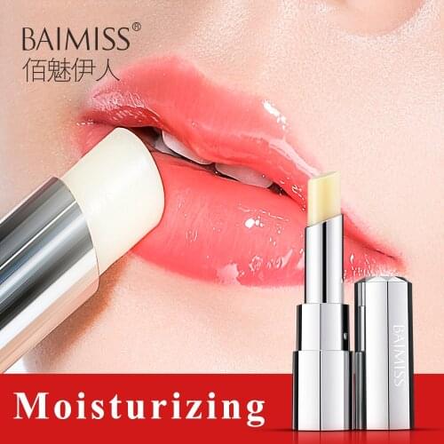 BAIMISS Watery Vivid Lip Balm Nourishing Moisturizing Lipstick Baby Lips Lipbalm Anti Aging Hydrating Lip Care Beauty Makeup