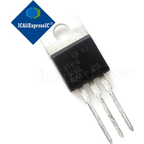 10PCS BTB16-600B TO-220 BTB16-600 TO220 BTB16-600 bidirectional triode thyristor New original In Stock