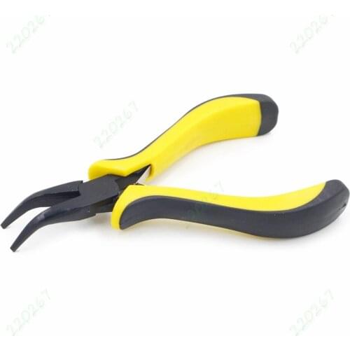 125mm 5" Bent Nose Pliers Wire Wrapping DIY Hobby Craft Making Toothless Black