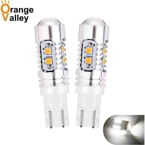 2PCS Super Bright Car LED T10 W5W 10 Turn Side License Plate Light 2825 12961 12396 158 161 168 194 Auto Interior Bulb DC12V