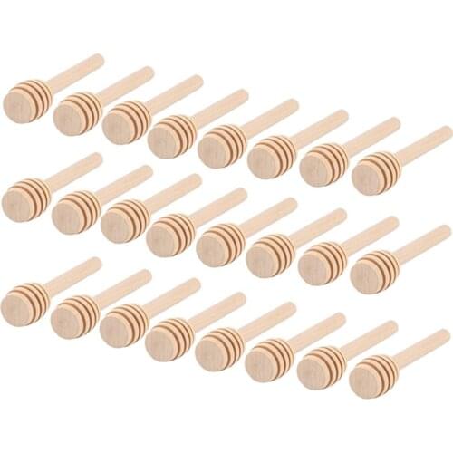 24Pcs Honey Dipper Sticks, Wooden Honeycomb Stick, Mini Honey Stirrer Stick for Drizzle Honey Melted Chocolate, Caramel