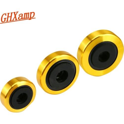 GHXAMP 4pcs Stereo Speakers Suspension Pads Stand Tube Amplifier Feet Computer Case Damping Pads Aluminum Alloy Shackles ABS