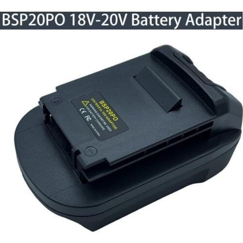 For Stanley BSP20PO For Black & Decker Battery Adapter 20V Lithium Battery for Porter Cable 18V Power Tool PC18BLX PCC680L PC18B