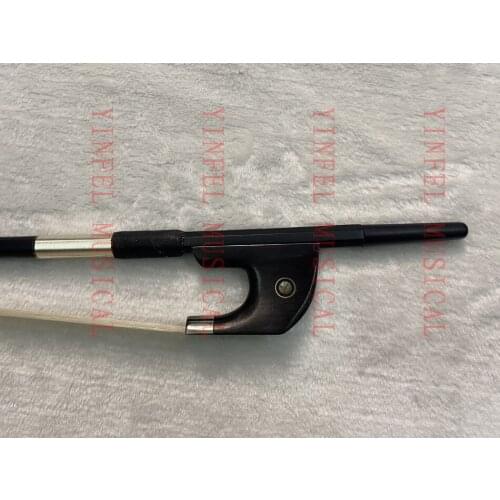 Free Shipping New high quality 5 pc 3/4 Carbon fiber double bass bow German style white horse hair