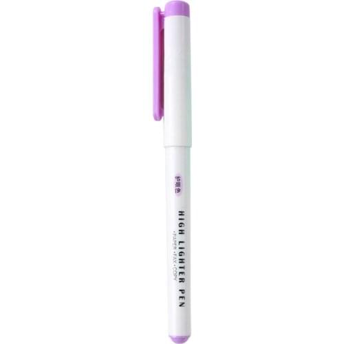 Eye Protection Color Highlighter Oblique Tip Stationery Fluorescent Pen Straight Liquid Single Head Marker Graffiti Colored Pen