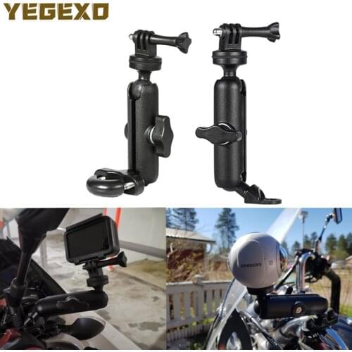 Motorcycle Camera Holder Bike Mirror Mount Bracket For SUZUKI GSX250R LTZ 400 GSXR 1000 K7 SV 1000 GLADIUS 650 DR 650 GSXS 1000