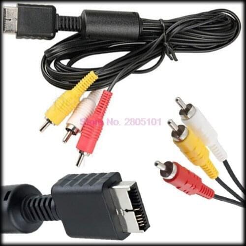 By DHL or EMS 100 pieces HD Component TV AV Video-Audio Cable Cord for SONY for Playstation 2 3 Slim for PS2 for PS3