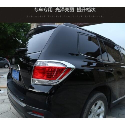 For Toyota Highlander 2012-2014 High-quality ABS chrome-plated taillight frame Taillight decorative bright frame Car Accessories