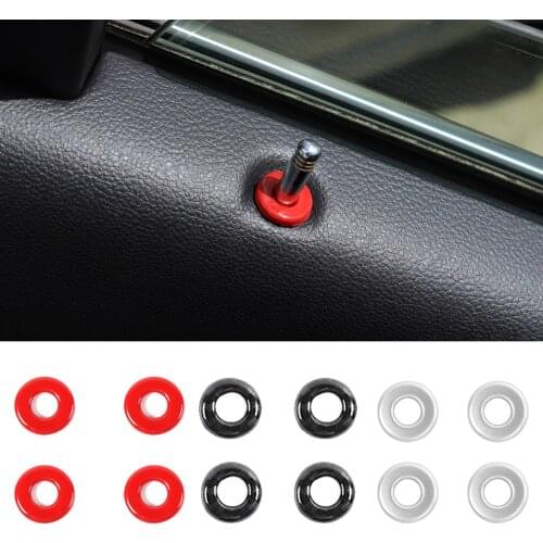 ABS Door Lock Pins Ring Decorative Cover for Dodge Durango 2011-2021 Interior Car Accessories