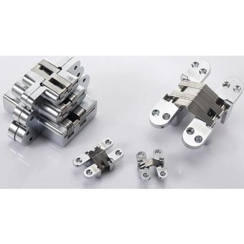 FUMAO 304 Stainless Steel Invisible Concealed Folding Door Hinge With Screw For furniture hinges