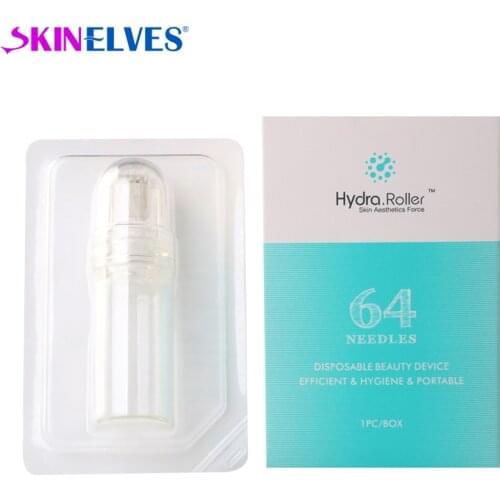 Hydra Roller 64 Titanium Needle Mesoroller Serum Injection Reusable MicroRoller Micro Needle Hyaluronic Acid Skin Care Treatment