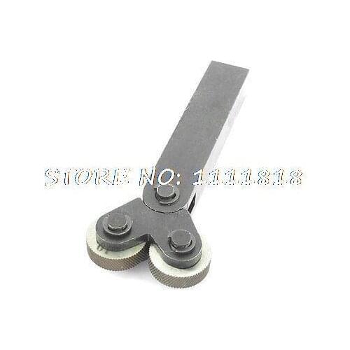 Diagonal 1.0mm Pitch 28mm Double Wheels Linear Knurl Knurling Tool