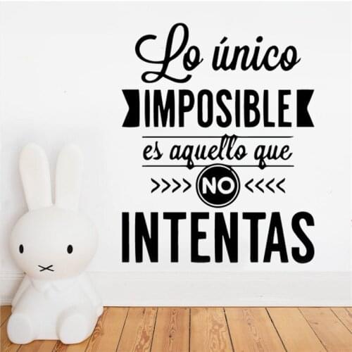 Spanish Quotes Wall Stickers Wallpaper Mural For Wall Phrases French Sticker For Bedroom decoration Romantic Decals RU153