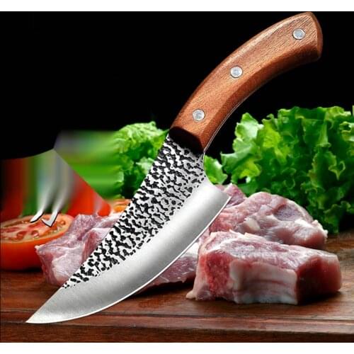 Forged Boning Knife Butcher Kitchen Knife Meat Cleaver Chef Knife Forged Stainless Steel Cutter Slicer