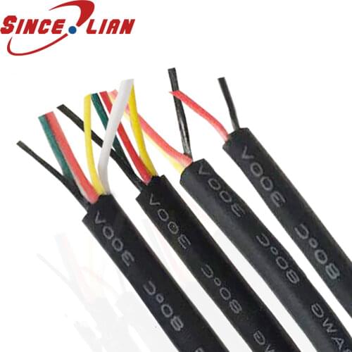 UL2464 2C/3C/4C/5C/6C/7C/8C/9C/10 Core 24AWG Multi-core Tinned Copper Wire Audio Video Line Cable Signal Wire Power Cable