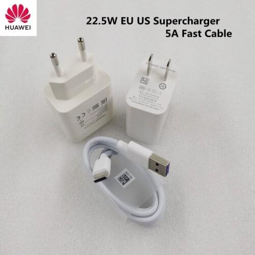 Original Huawei Fast Charger 5V 4.5A EU US plug Usb Type-C cable quick charge adapter for Mate9 10 Mate20 X P30 P20 Pro P10 Plus