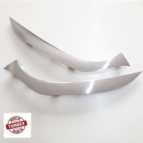 1 Pair Front Left Right Headlight Lower Moulding ABS Chrome Trim for Renault Lutecia Clio IV 4 2012-2016 260E03800R 8900100137