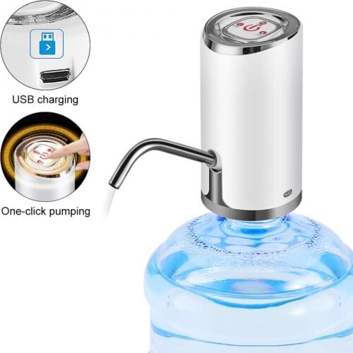 Two Kinds Portable Push-button Wireless Rechargeable Electric Intelligent Water Pump with USB Cable / 304 Stainless Steel Tube