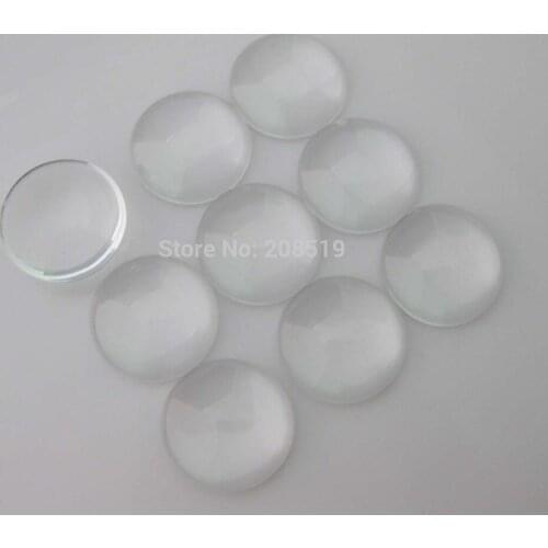 GB0003 Flatback Buttons 20MM semi-circle resin cabochons transparent 50pcs/lot decorative crafts jewelry accessories