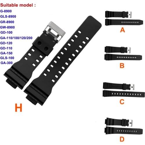 Silicone Strap 18/ 20/ 22mm Watch Bracelet for Casio G-Shock Ef watches Replace Electronic Band Sport Waterproof Rubber Belt