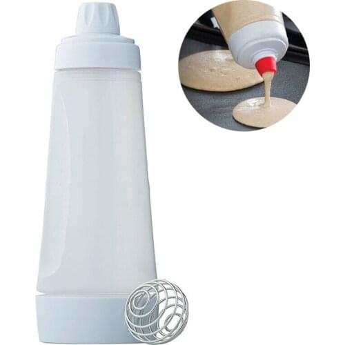 Hand Batter Dispenser Batter Mixer Bottle Cupcake Pancake Crepe Batter Cream Dispenser Dessert Droppers DIY Tools With Scale