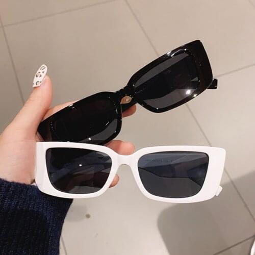 Women Sunglasses Mens Square Glasses Trending Personality Narrow Frame Fashion Vintage Jelly Luxury Designer Decorative Driving