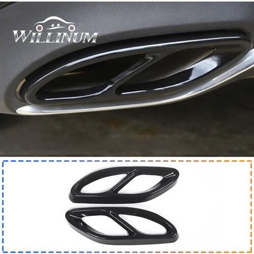 Car exhaust tip muffler pipe cover trim For Mercedes Benz W204 W205 W212 W213 W176 W222 X253 GLC GLA universal exhaust pipe case