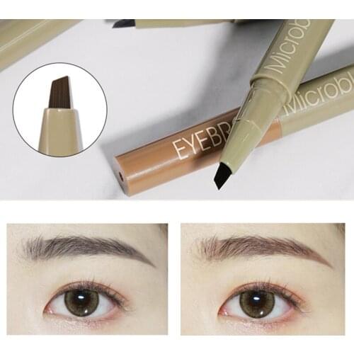 Waterproof Eyebrow Makeup Pen With Double Head Eyebrow Brush Long-lasting Easy to Apply Not Fading Women Cosmetic Beauty TSLM2