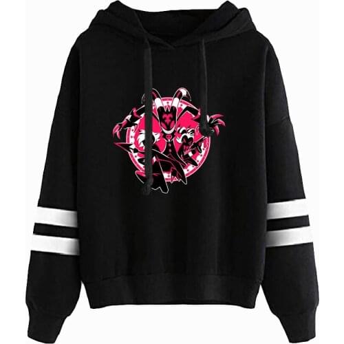 Helluva Boss Hoodie Women Pocketless Sleeve Sweatshirt Harajuku Streetwear 2021 American Anime Fashion Girl Clothes Casual Tops