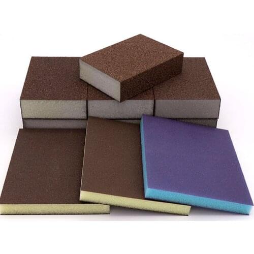 1pcs 60/80/120/180/240/320/400 Grit Sponge sandpaper Double Side Abrasive Tool 100x70x25mm Sanding Sponge Block Polishing sponge