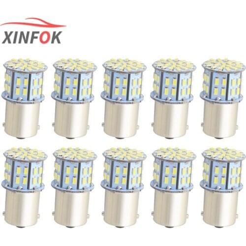 10 PCS Car LED Light 1156 BA15s Bulbs Turn Signal DC 12V 3014 SMD Super Bright Reverse Lights